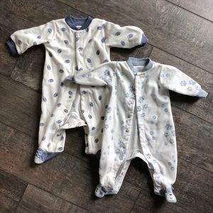 Carter’s bundle onesie fleece sleepers
